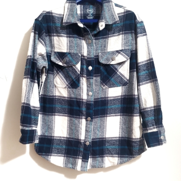 4for20!! Girls Flannel shirt/shacket - Picture 1 of 6